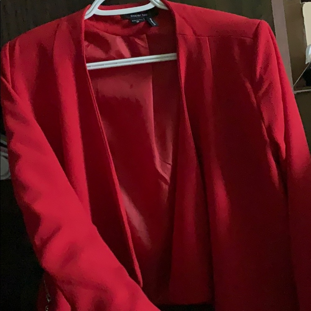 Red Fashion Blazer